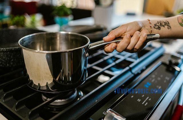 on a stove